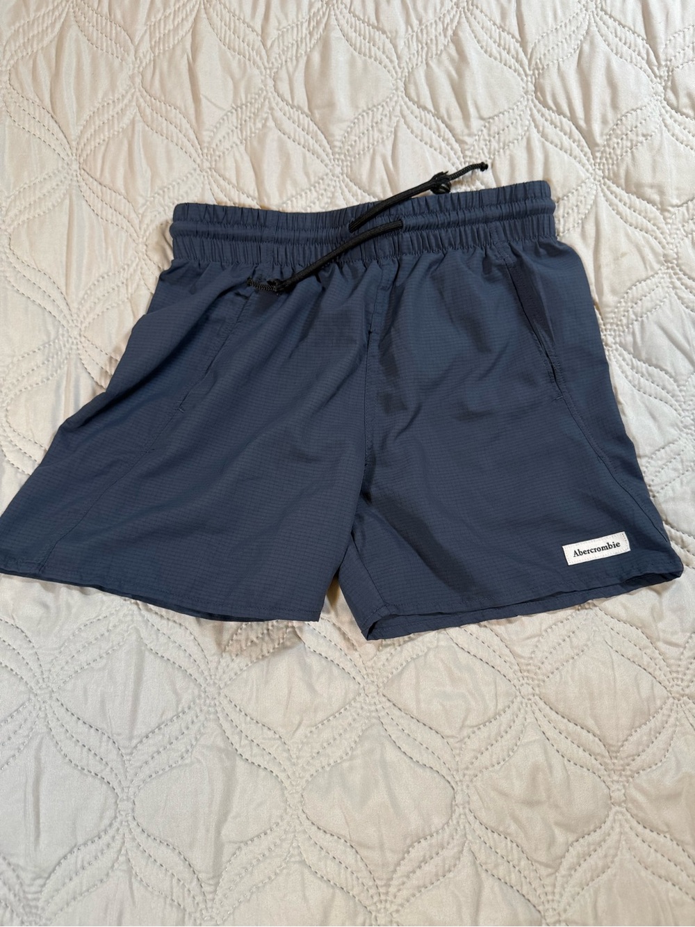 Abercrombie‎ Active Boys Navy Athletic Shorts 7/8